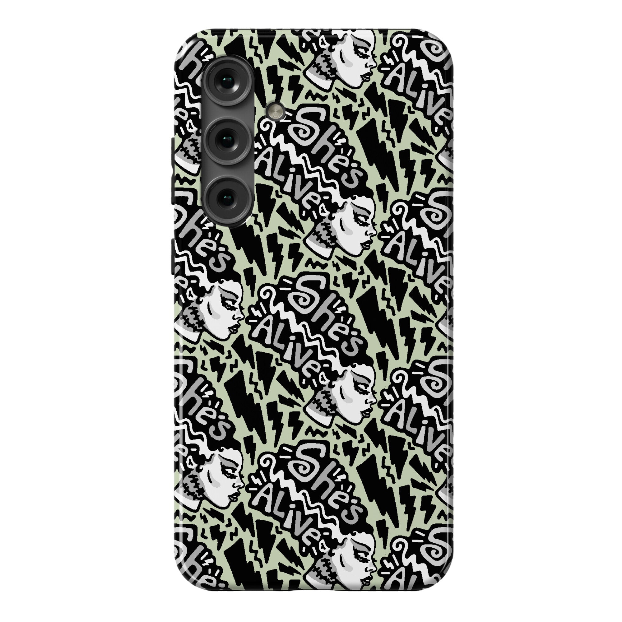 She's Alive Bride of Frankenstein Parody Phone Case